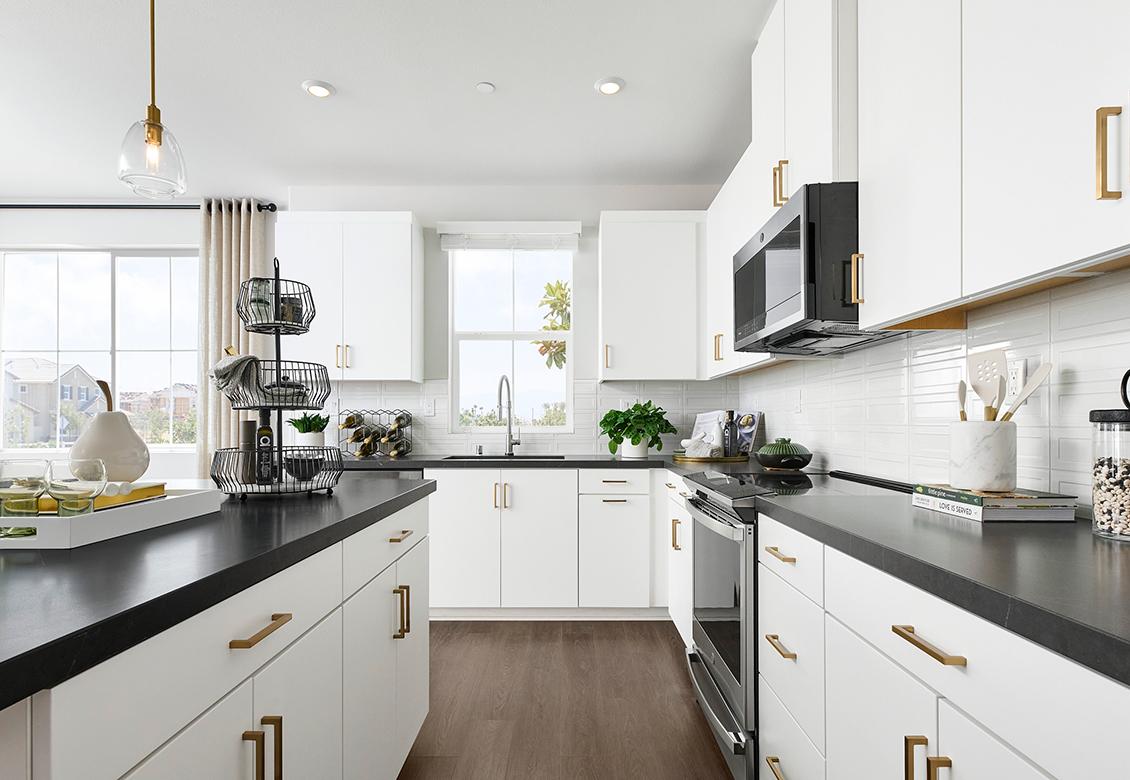 Sage Court by Tri Pointe Homes in Chino California Plan 1 Kitchen - Window Watcher 2
