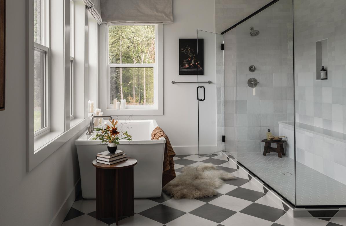 Contemporary-Woodland-Retreat-Bobby-Berk-Tri-Pointe-Homes-Washington-Alterra-Primary-Bath