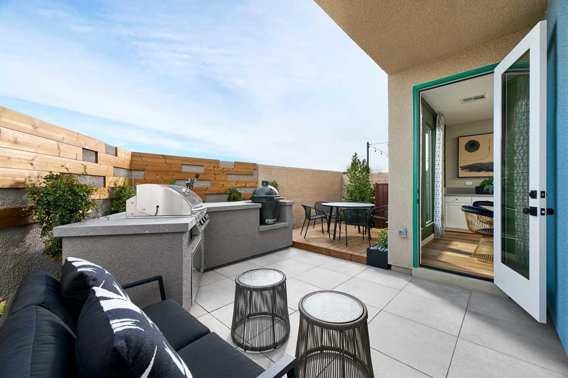 Southridge Pointe | Plan 2 Model Backyard