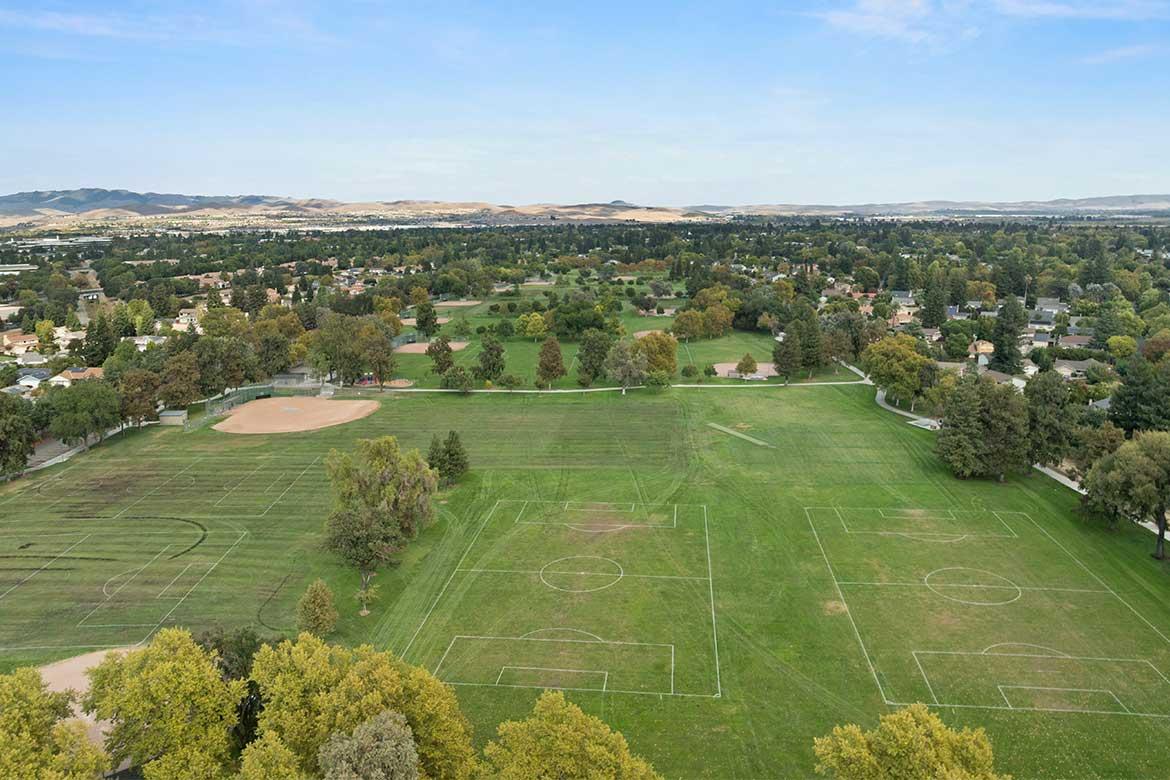 Sports park aerial