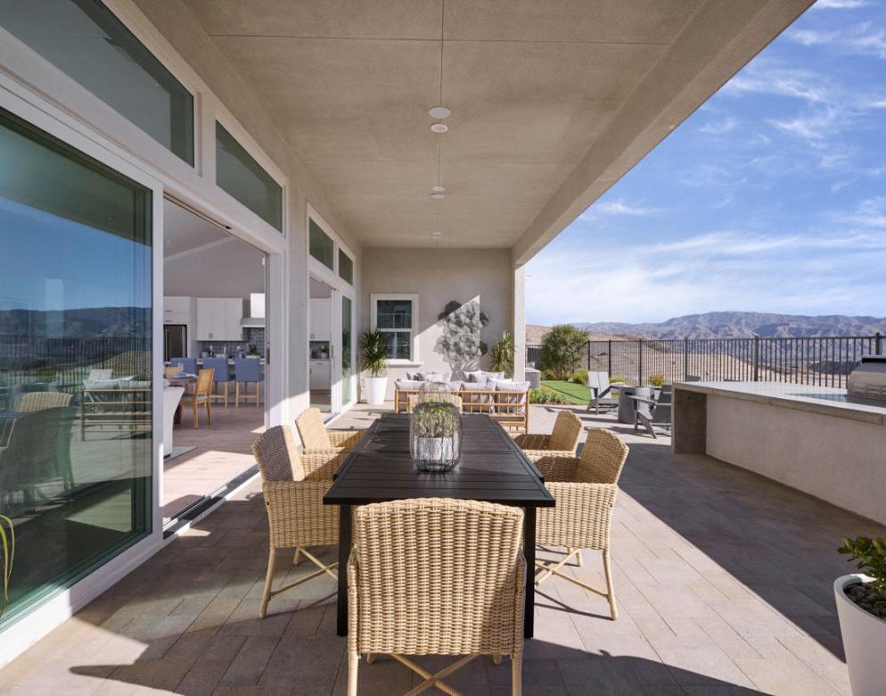 Altis at Skyline Plan 5CR Model Home - Covered Patio