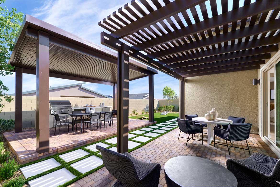 Arrow Peak | Plan 1 Model Backyard