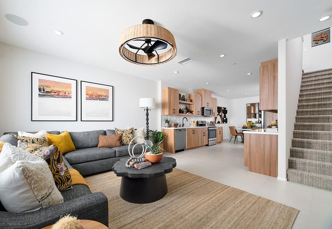 Sage Court by Tri Pointe Homes in Chino California Plan 3 Living - Feast For the Eyes 3