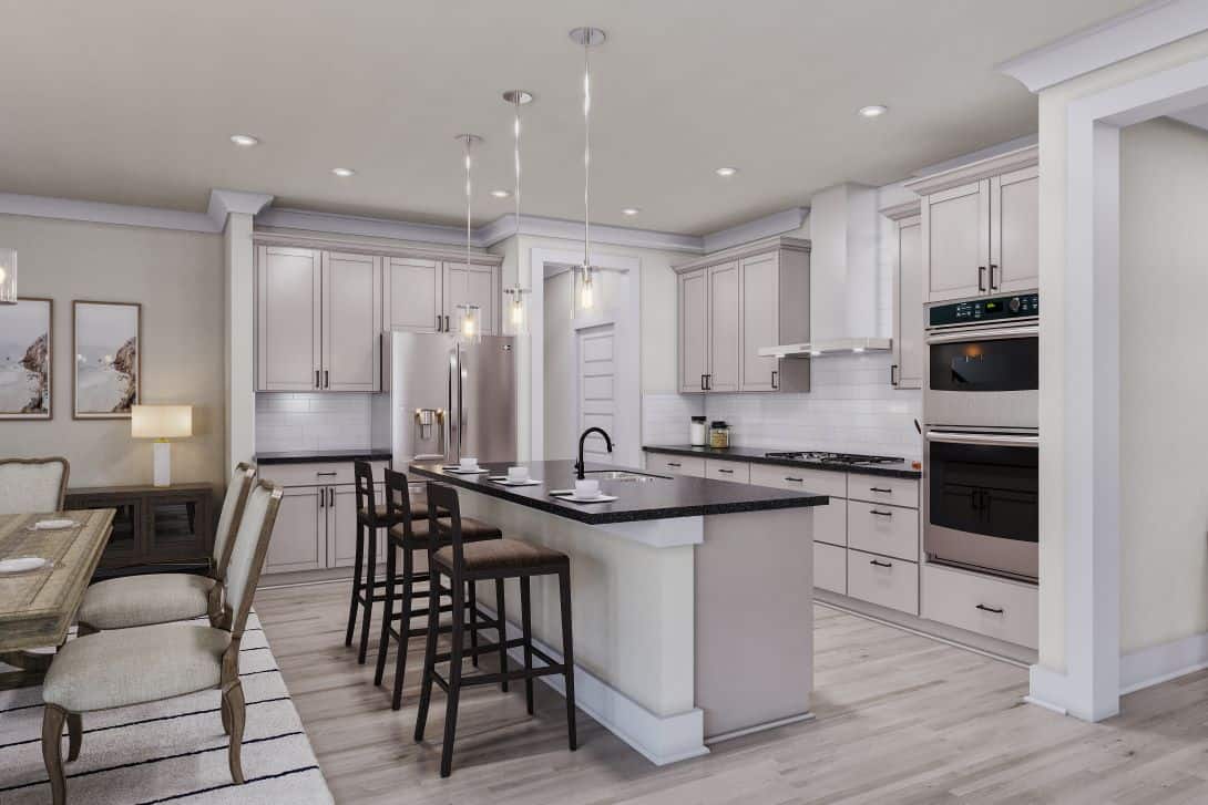 Johnson Pond Plan 1 Kitchen Rendering